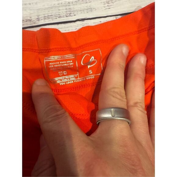 Celestial Bodiez Power 7/8th Leggings in Orange Fire Camo Tetra Print Size Small - Picture 6 of 10